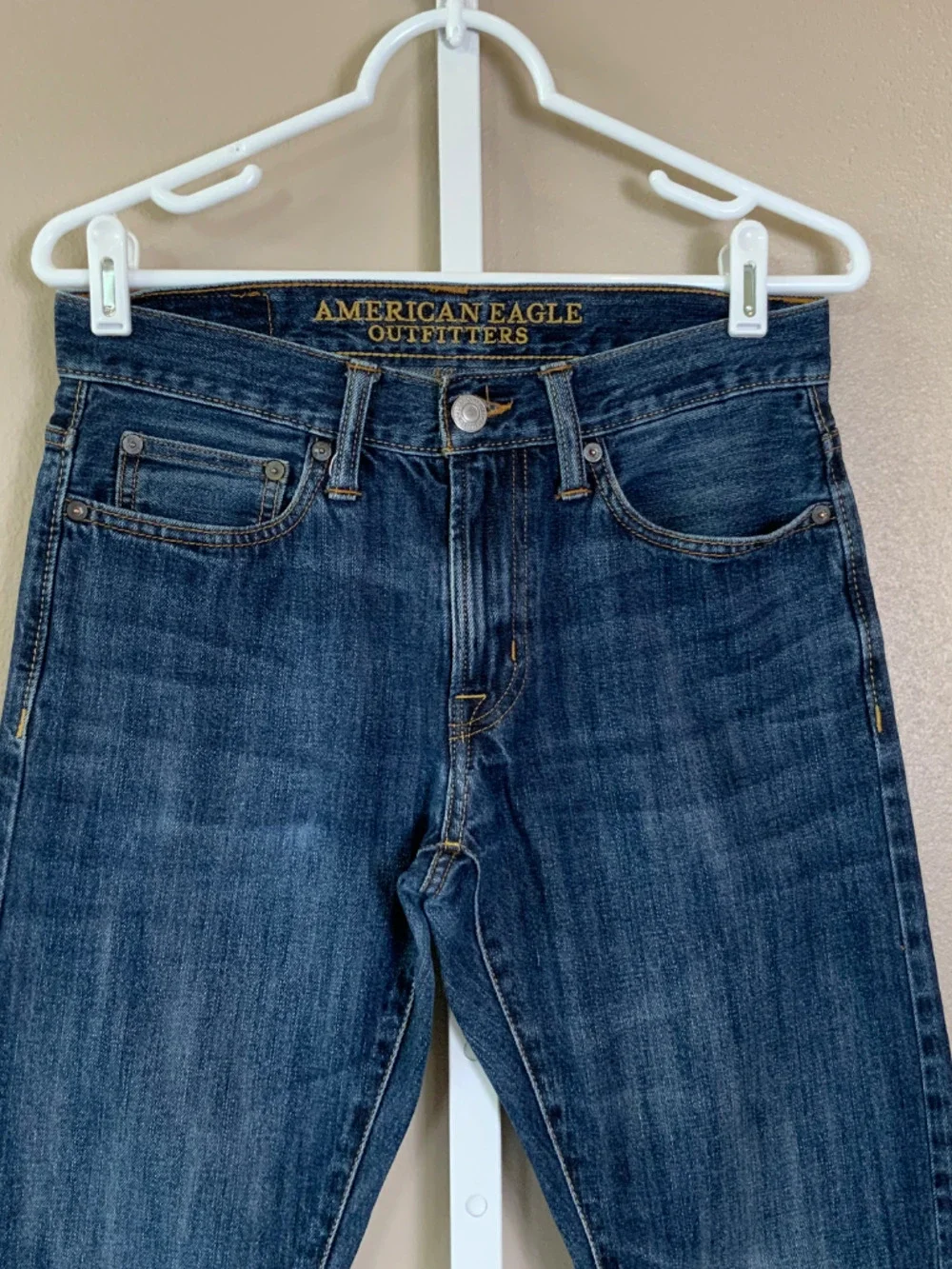 American Eagle Distressed Wash Slim Jeans